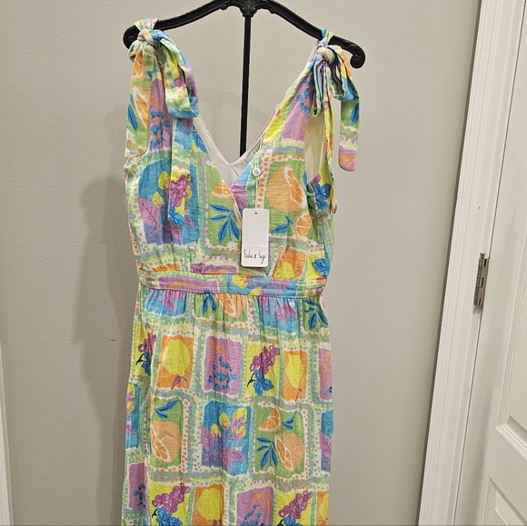 Sadie & Sage Mimosa Shoulder Tie Maxi Dress XS - Picture 5 of 12